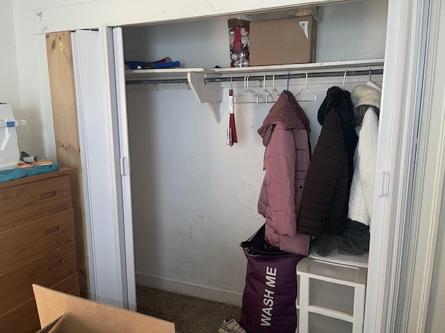 view of closet