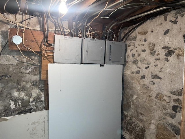 utility room featuring electric panel