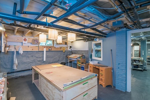 75 Lyman Rd, Northampton, MA 01060 - basement featuring a workshop area