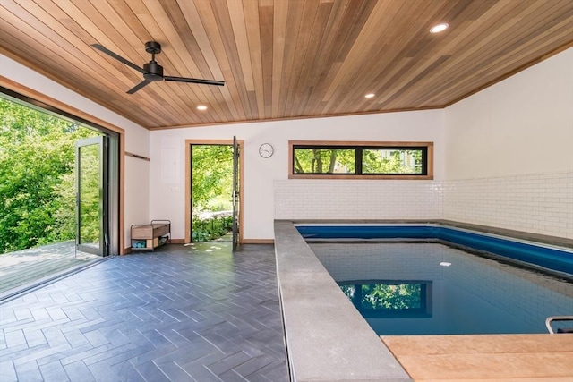 75 Lyman Rd, Northampton, MA 01060 - indoor pool with ceiling fan