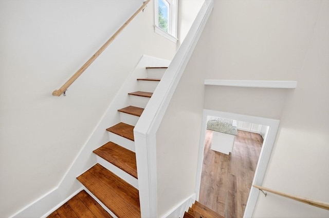 51 Ryder St, Dartmouth, MA 02747 - staircase with wood finished floors
