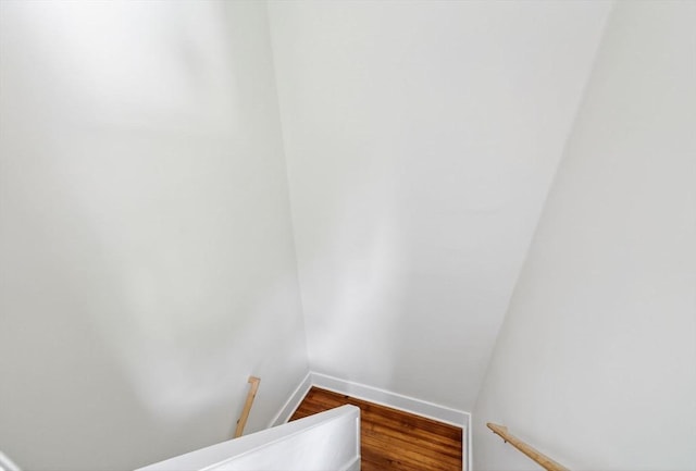 51 Ryder St, Dartmouth, MA 02747 - stairway featuring wood finished floors and baseboards