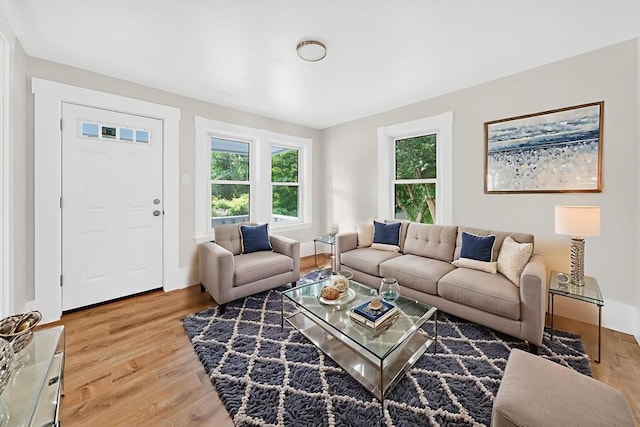51 Ryder St, Dartmouth, MA 02747 - living area featuring light wood finished floors and baseboards