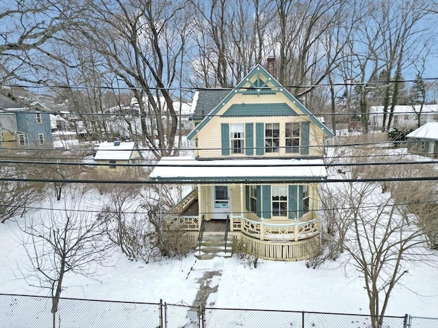 view of victorian home