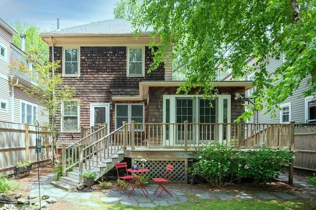24 Foster St, Cambridge, MA 02138 - back of house with a deck