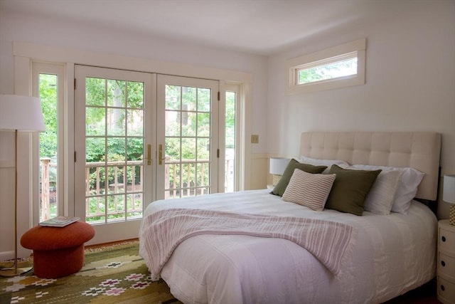 24 Foster St, Cambridge, MA 02138 - bedroom featuring access to outside and french doors