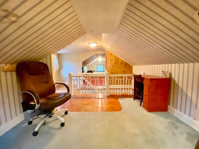 additional living space with lofted ceiling