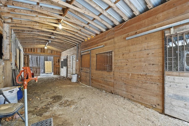 view of horse barn