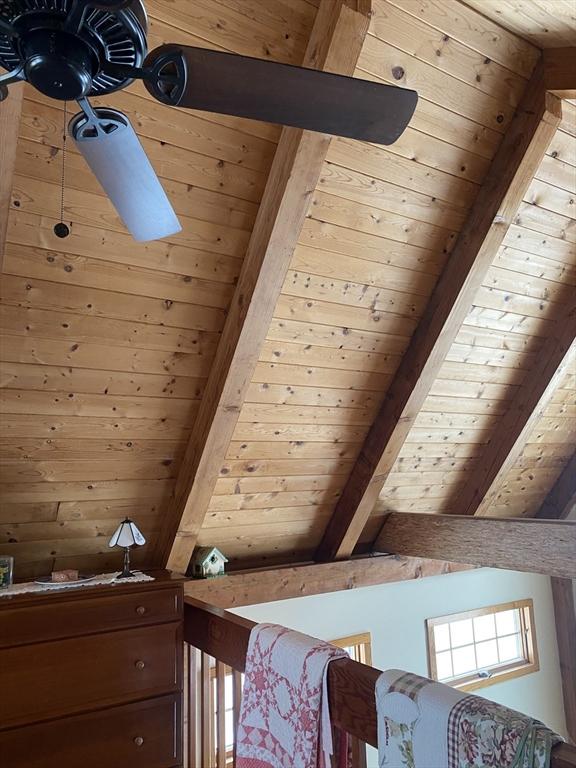 40 Provincetown View Rd, Plymouth, MA 02360 - interior details featuring beamed ceiling and wooden ceiling