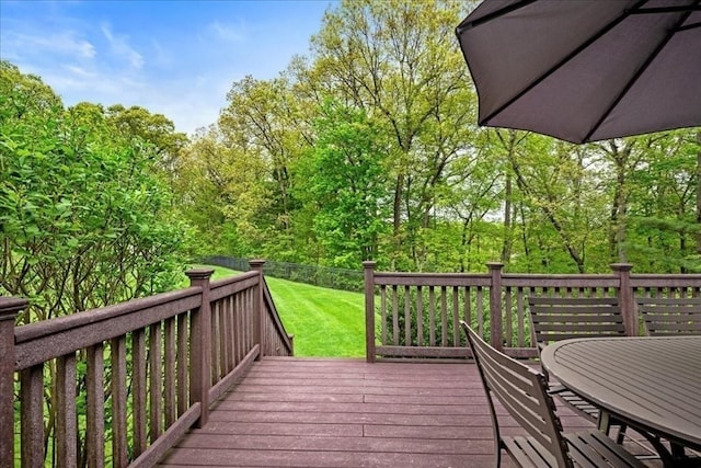 17 Fiddleneck Ln, Southborough, MA 01772 - wooden terrace with outdoor dining space and a yard