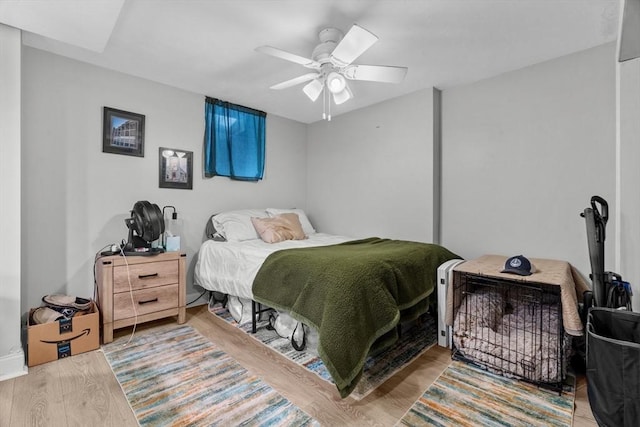 314 W 4th Unit 1, Boston, MA 02127 - bedroom featuring wood finished floors and ceiling fan