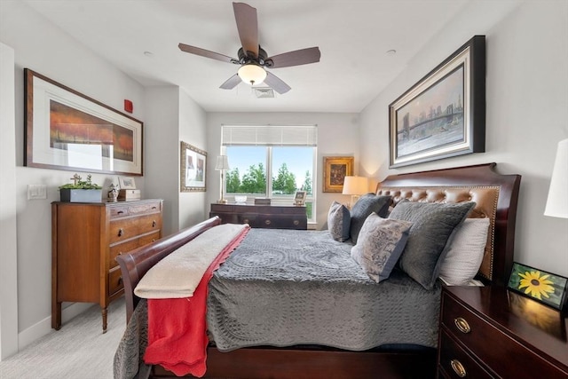 130 Broad Reach Unit 302, Weymouth, MA 02191 - bedroom with light colored carpet and ceiling fan