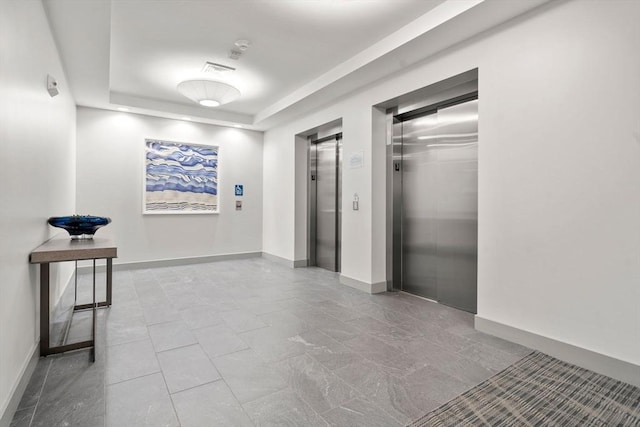 130 Broad Reach Unit 302, Weymouth, MA 02191 - hall featuring elevator and a raised ceiling