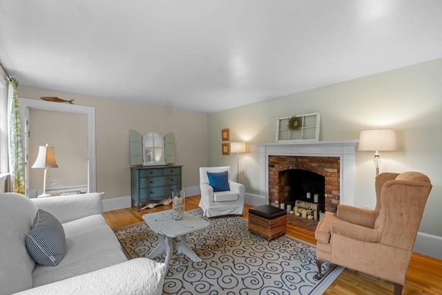 12 Wildwood Ter, Mattapoisett, MA 02739 - living room with wood finished floors and a fireplace