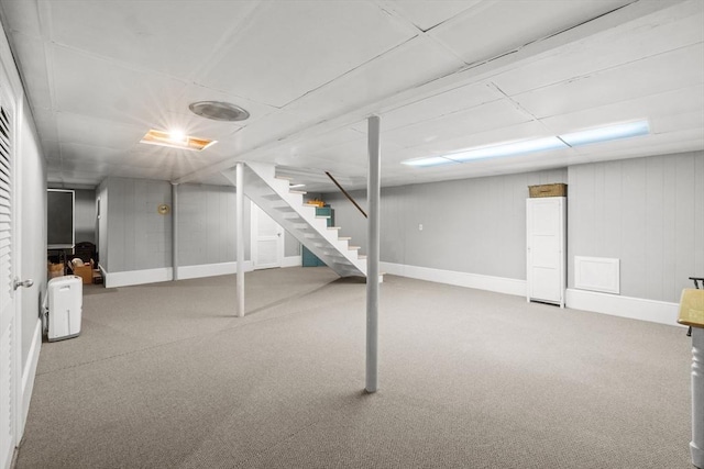 12 Wildwood Ter, Mattapoisett, MA 02739 - finished below grade area with stairway and carpet floors
