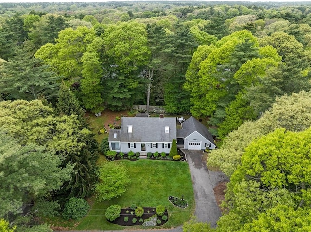 12 Wildwood Ter, Mattapoisett, MA 02739 - view from above of property with a forest