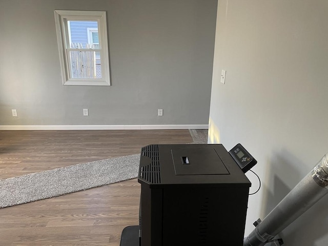 interior details with hardwood / wood-style floors