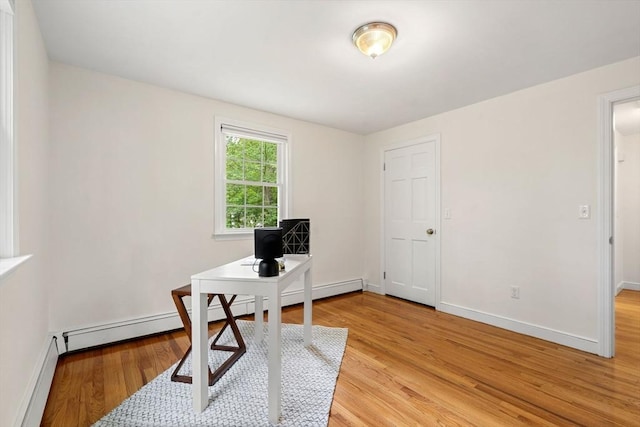 45 Fairfield St, Maynard, MA 01754 - home office featuring light wood-style floors and baseboards