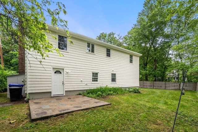 45 Fairfield St, Maynard, MA 01754 - rear view of property with a patio