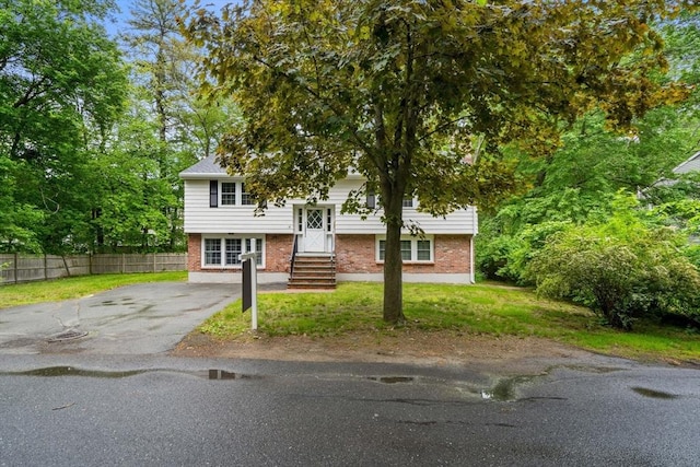 45 Fairfield St, Maynard, MA 01754 - split foyer home with brick siding