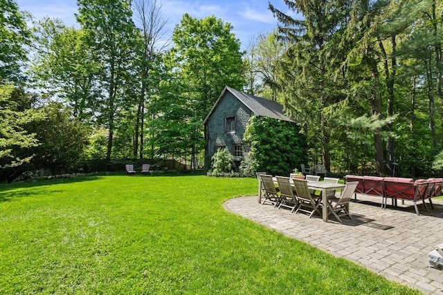 18 Hill St, Lexington, MA 02421 - view of yard featuring a patio area