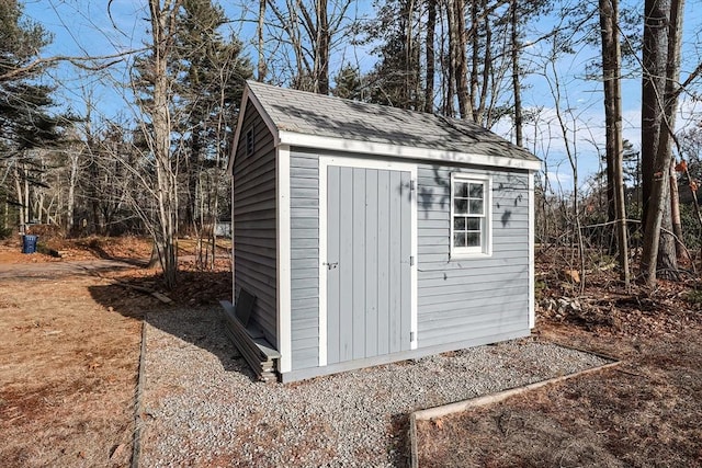 view of outbuilding