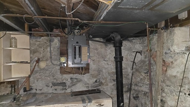 10 Arbutus Rd, Worcester, MA 01606 - unfinished below grade area featuring electric panel