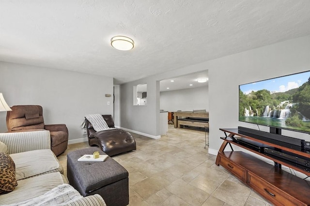 living room with baseboards