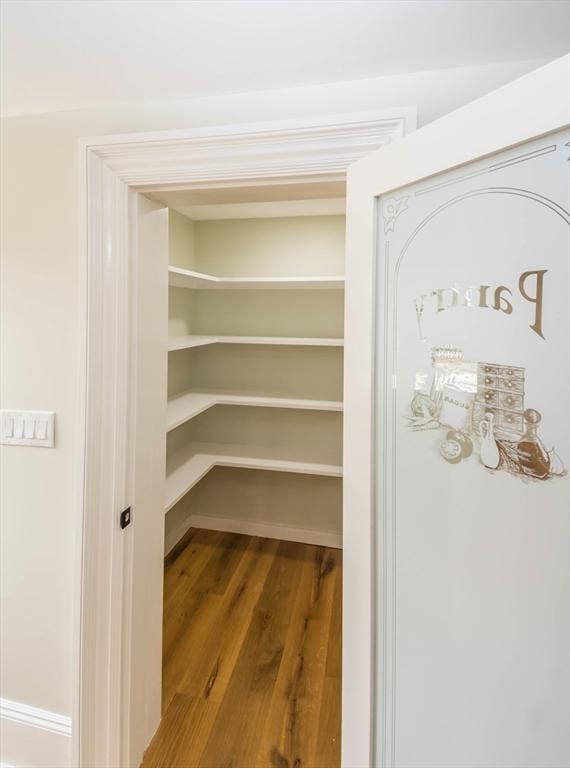 view of pantry