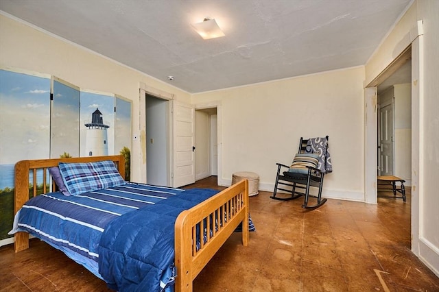 154 N Maple St, Northampton, MA 01062 - bedroom featuring crown molding
