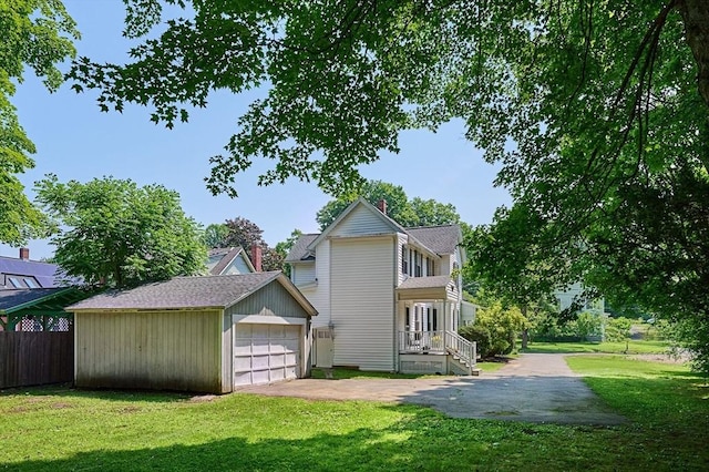 154 N Maple St, Northampton, MA 01062 - view of front facade featuring an outbuilding and a detached garage