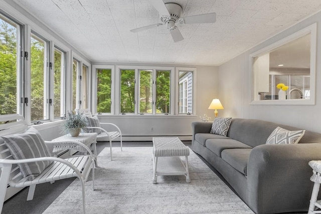 15 Thoreau Rd, Acton, MA 01720 - sunroom featuring healthy amount of natural light, french doors, and baseboard heating