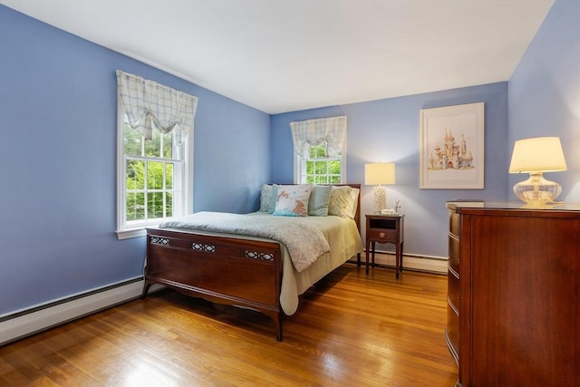 15 Thoreau Rd, Acton, MA 01720 - bedroom featuring a baseboard radiator, multiple windows, and wood finished floors