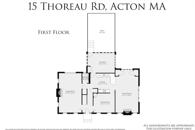 15 Thoreau Rd, Acton, MA 01720 - view of property floor plan