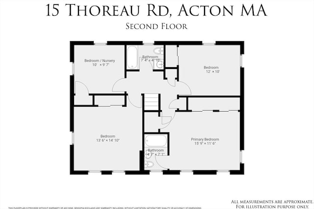 15 Thoreau Rd, Acton, MA 01720 - view of floor plan / room layout