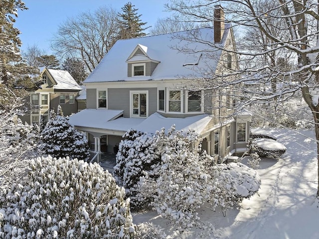 view of front of home