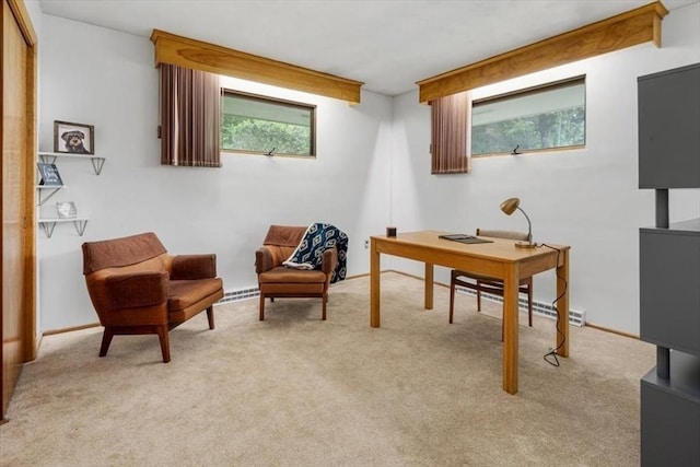 124 Mount Vernon Rd W, Weymouth, MA 02189 - office area featuring light colored carpet and baseboards