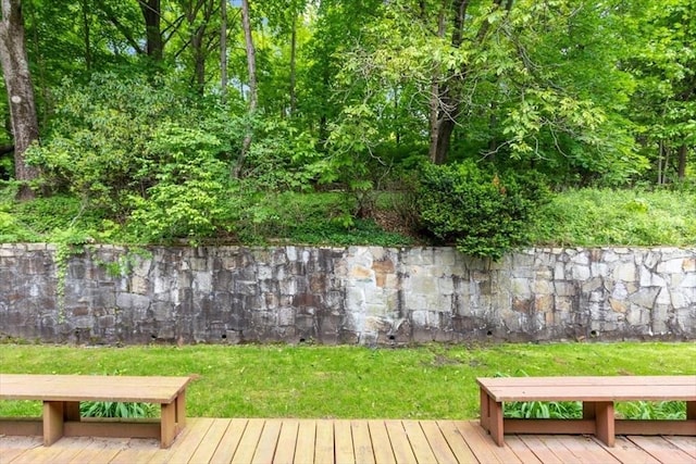 124 Mount Vernon Rd W, Weymouth, MA 02189 - view of green lawn featuring a deck