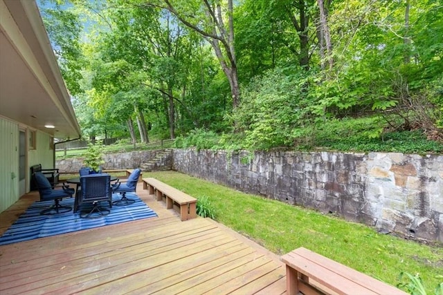 124 Mount Vernon Rd W, Weymouth, MA 02189 - deck featuring outdoor dining space and a yard
