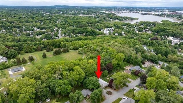 124 Mount Vernon Rd W, Weymouth, MA 02189 - aerial overview of property's location with a large body of water