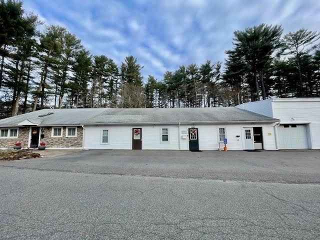 exterior space with a garage