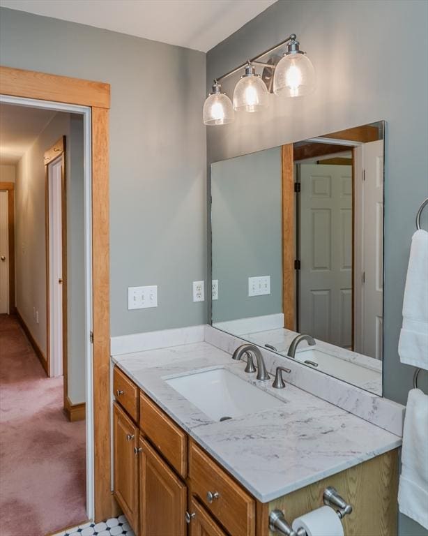 bathroom featuring vanity
