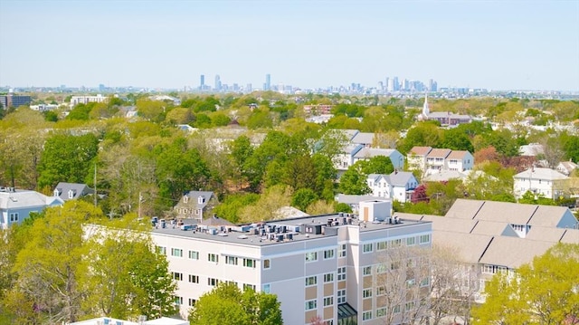 bird's eye view of a skyline view
