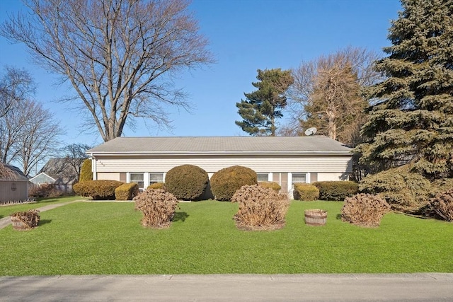 view of property exterior featuring a yard