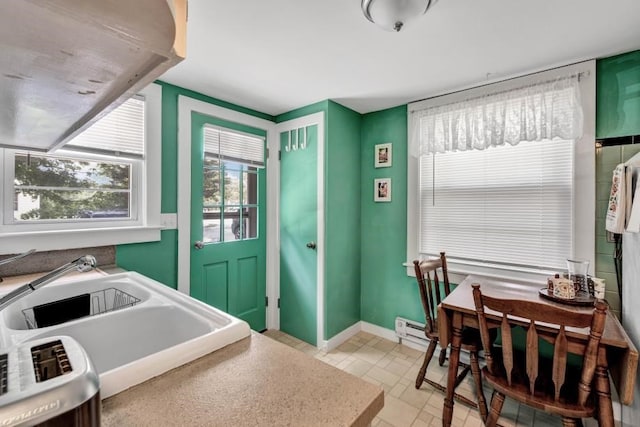 laundry area featuring sink