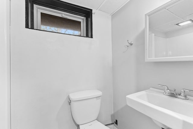 bathroom with toilet and sink