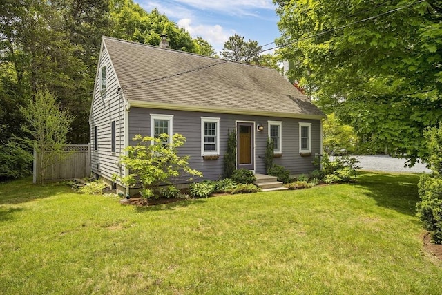1230 Rte 149, Barnstable, MA 02648 - new england style home featuring a shingled roof and a chimney