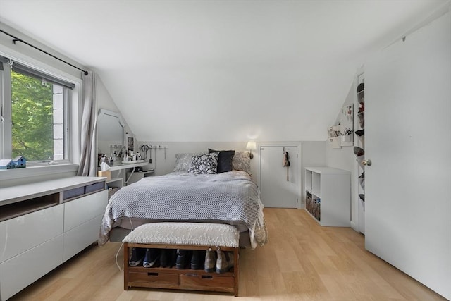 1230 Rte 149, Barnstable, MA 02648 - bedroom featuring vaulted ceiling and light wood-type flooring