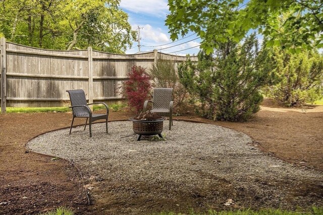 1230 Rte 149, Barnstable, MA 02648 - view of yard with an outdoor fire pit