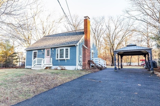 bungalow-style home featuring a gazebo